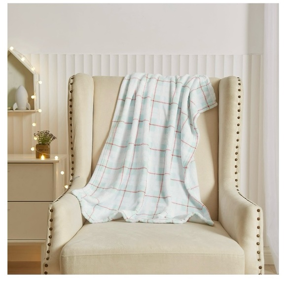 Parents Choice Plush Baby Blankets, plaid and dinosaur designs; 30” x 36” - Picture 6 of 8